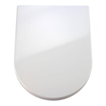 Biele WC sedadlo s jednoduchým zatváraním Wenko Premium Palma, 46,5 × 35,7 cm (Záchodové dosky)