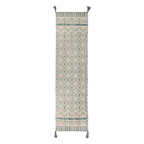 Béžovo-modrý bavlnený koberec Flair Rugs Leela, 60 x 200 cm (Koberce)