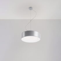 Sivé závesné svietidlo ø 35 cm Atis – Nice Lamps (Lustre)