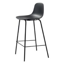 Čierna plastová barová stolička 92,5 cm Whitby – Unique Furniture (Barové stoličky)