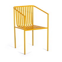 Súprava 2 žltých záhradných stoličiek Bonami Selection Cecile (Záhradné stoličky)