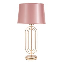 Ružová stolová lampa Mauro Ferretti Krista, výška 55 cm (Stolové lampy)