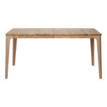 Rozkladací jedálenský stôl z dreva bieleho duba Unique Furniture Amalfi, 160 x 90 cm (Jedálenské sto...