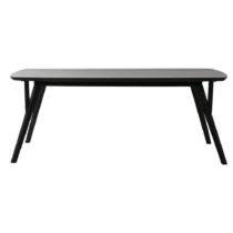 Čierny jedálenský stôl s doskou z akácie 100x220 cm Quenza – Light & Living (Jedálenské stoly)