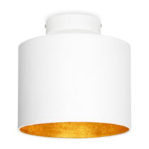 Biele stropné svietidlo s detailom v zlatej farbe Sotto Luce MIKA XS CP (Stropné svietidlá a bodové ...