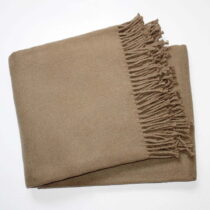Hnedá deka s podielom bavlny Euromant Basics, 140 x 180 cm (Deky)