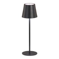 Čierna LED stolová lampa s kovovým tienidlom (výška  36,5 cm) Viletto – Fischer & Honsel (Vonkaj...