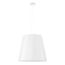 Biele závesné svietidlo so skleneným tienidlom ø 50 cm Tresco - Nice Lamps (Lustre)
