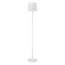 Biela LED stmievateľná stojacia lampa (výška 135 cm) Dorian – Remember (Stojacie lampy)