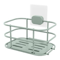 Samodržiaca kovová kúpeľňová polička v mentolovej farbe Grena – Compactor (Kúpeľňové poličky)