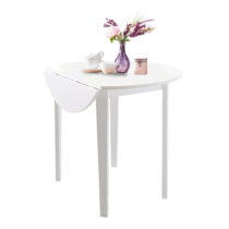 Biely skladací jedálenský stôl Støraa Trento Quer, ⌀ 92 cm (Jedálenské stoly)
