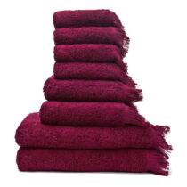 Sada 6 červených uterákov a 2 osušiek zo 100 % bavlny Bonami Selection (Osušky)