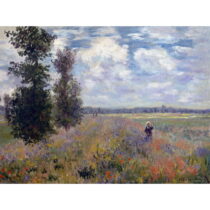 Reprodukcia obrazu Claude Monet - Poppy Fields near Argenteuil, 40 × 30 cm (Obrazy)