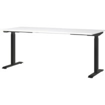 Pracovný stôl s elektricky nastaviteľnou výškou s bielou doskou 80x180 cm Jet – Germania (Pracovné a...
