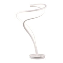 Biela LED stolová lampa s kovovým tienidlom (výška 56 cm) Nala – Trio Select (Stolové lampy)