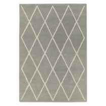Sivý ručne tkaný vlnený koberec 80x150 cm Albany – Asiatic Carpets (Koberce)