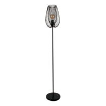 Čierna stojacia lampa Leitmotiv Lucid, výška 150 cm (Stojacie lampy)