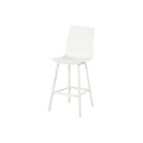Biele plastové záhradné barové stoličky v súprave 2 ks Sophie Wave – Hartman (Záhradná barová stolič...
