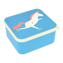 Modrý desiatový box s jednorožcom Rex London Magical Unicorn (Detské desiatové boxy)
