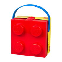 Červený úložný box s rukoväťou LEGO® (Detské úložné boxy)