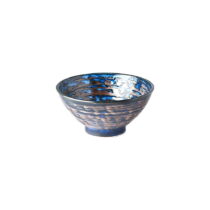 Modrá keramická miska MIJ Copper Swirl, ø 16 cm (Misky)