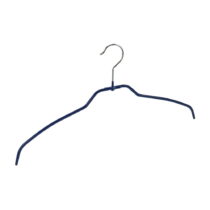 Sada 4 modrých protišmykových vešiakov na oblečenie Wenko Hanger Slim (Vešiaky)