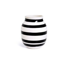 Čierno-biela kameninová váza Kähler Design Omaggio, výška 20 cm (Vázy)